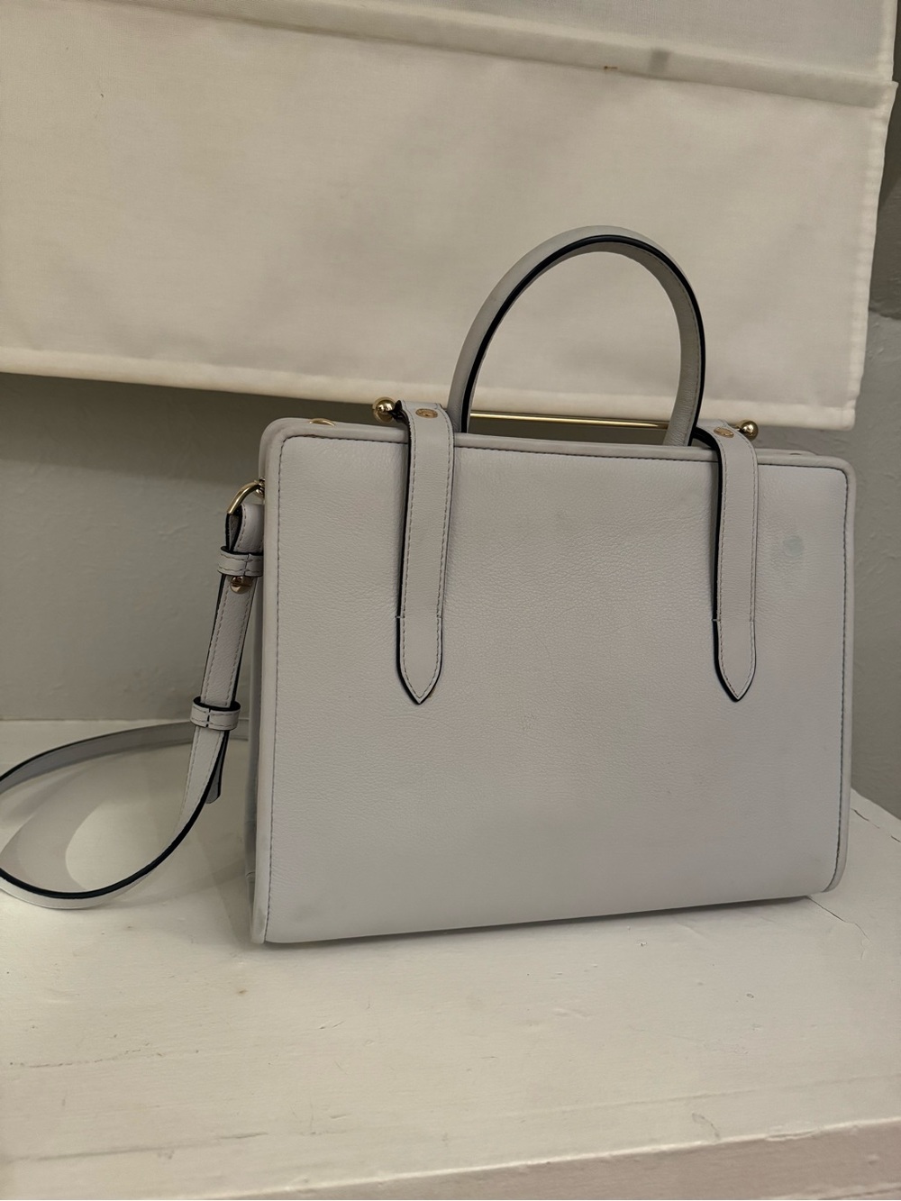 Strathberry midi tote- baby blue - Picture 2 of 3